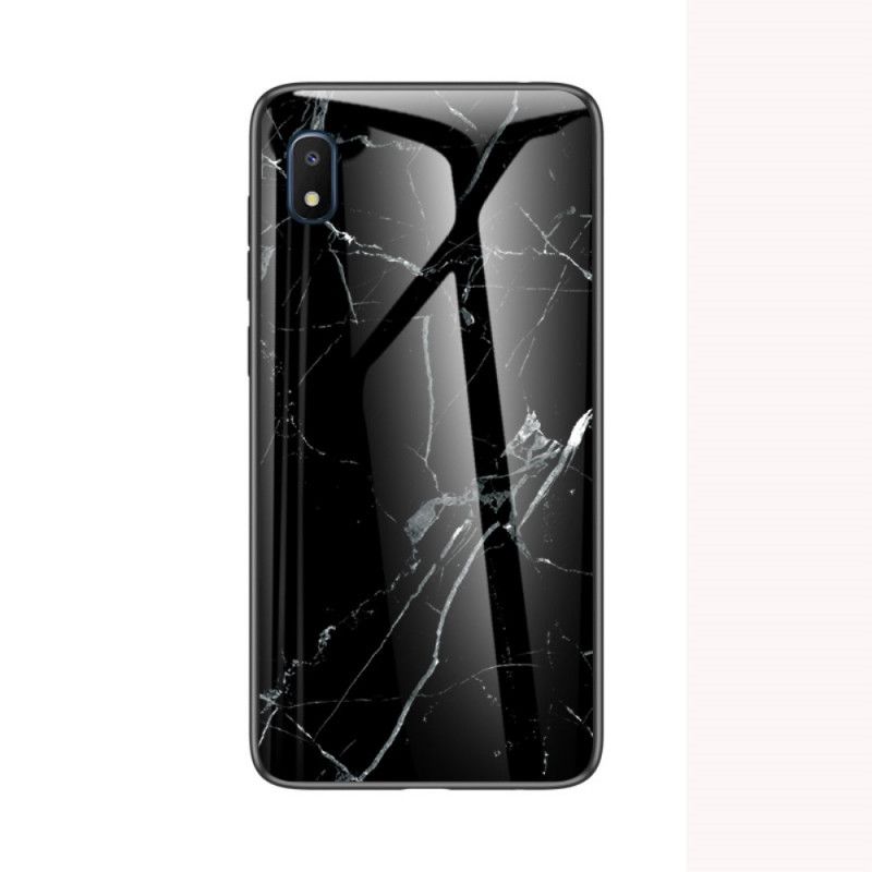 Futerały Samsung Galaxy A10e Biały Czarny Etui na Telefon Szkło Hartowane W Kolorach Premum