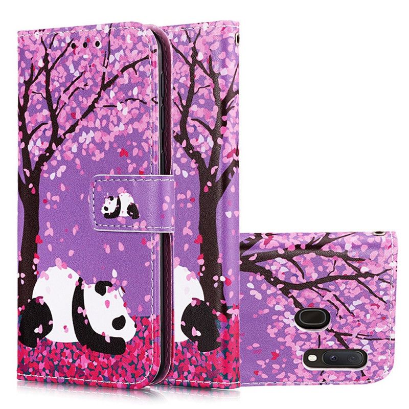 Obudowa Samsung Galaxy A10e Etui na Telefon Chińska Panda Drzewna