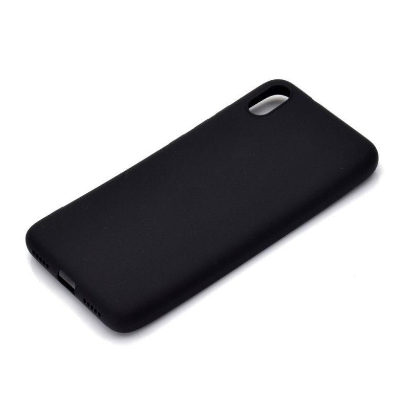 Etui Xiaomi Redmi 7A Biały Czarny Matowy Silikon Etui Ochronne