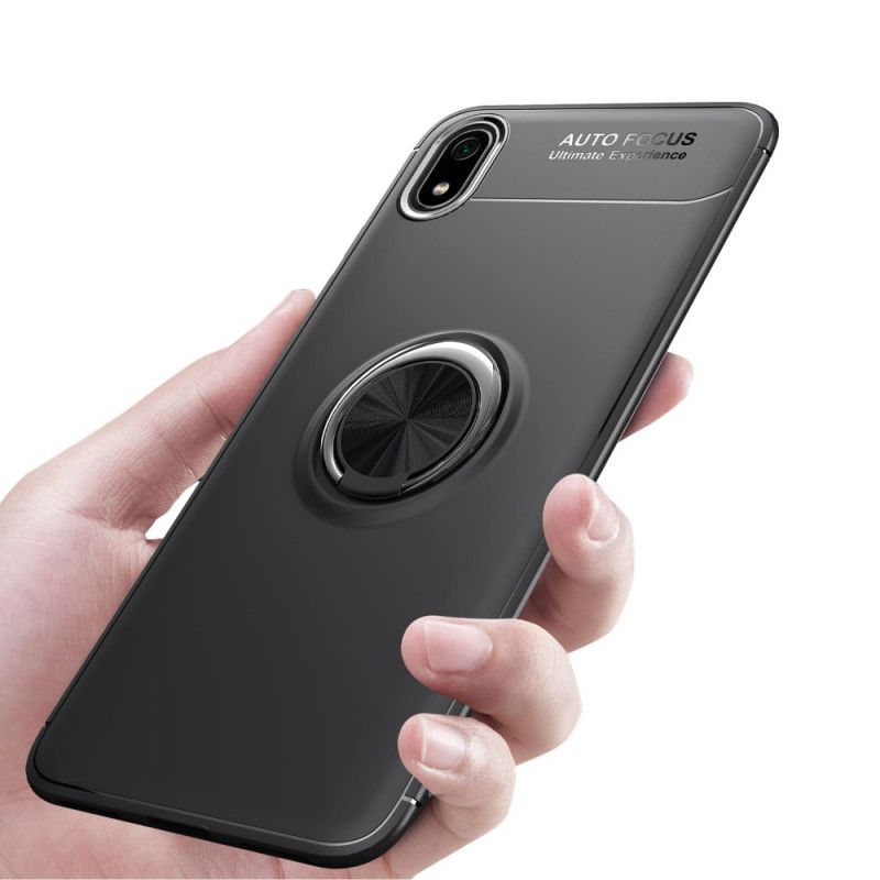 Etui Xiaomi Redmi 7A Czerwony Czarny Pierścień Magnetyczny