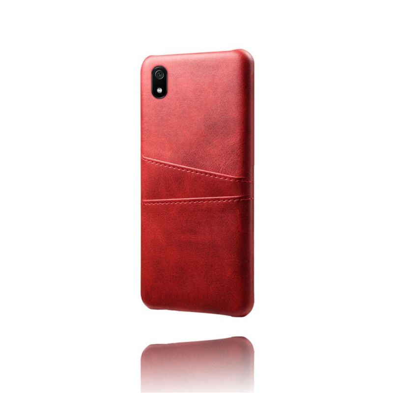 Futerały Xiaomi Redmi 7A Czerwony Czarny Posiadacz Karty