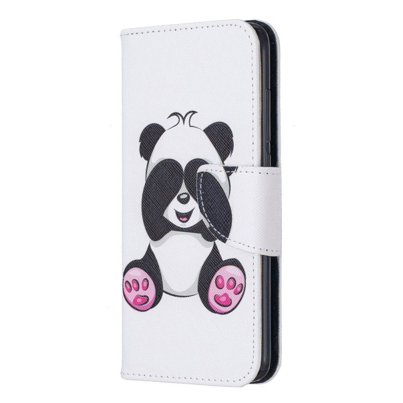 Skórzany Futerał Xiaomi Redmi 7A Etui na Telefon Zabawna Panda