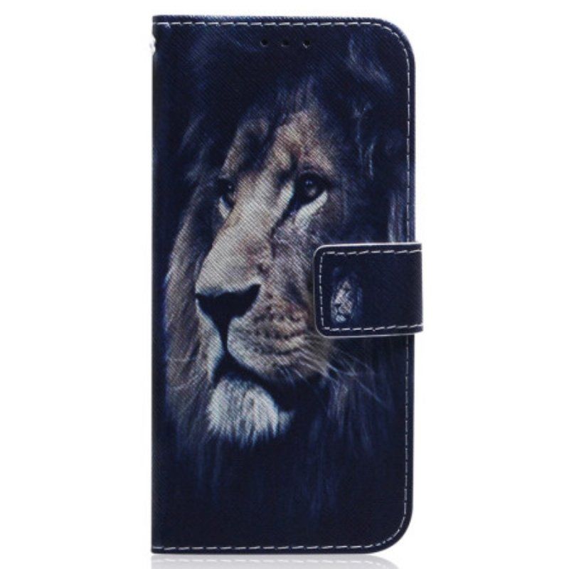 Etui Folio do Realme C35 Nocny Lew