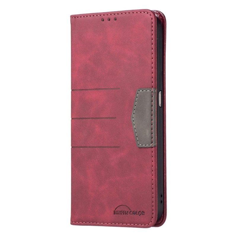 Etui Na Telefon do Realme C35 Etui Folio Linie Kolorów Binfen