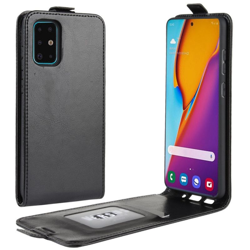 Etui Folio Samsung Galaxy S20 Plus / S20 Plus 5G Biały Czarny Efekt Składanej Skóry