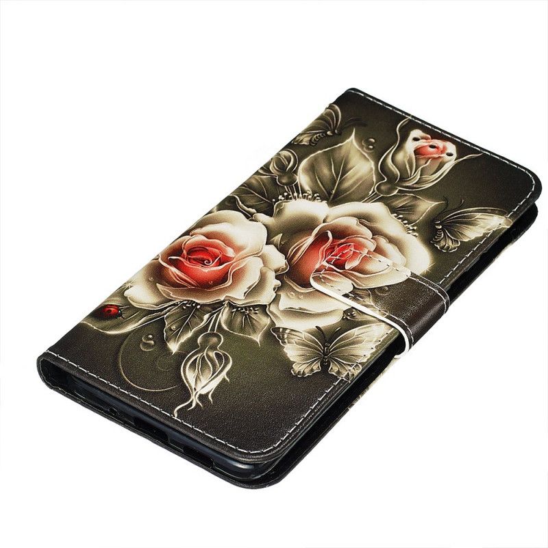 Etui Folio Samsung Galaxy S20 Plus / S20 Plus 5G Złote Róże