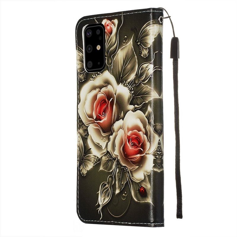 Etui Folio Samsung Galaxy S20 Plus / S20 Plus 5G Złote Róże
