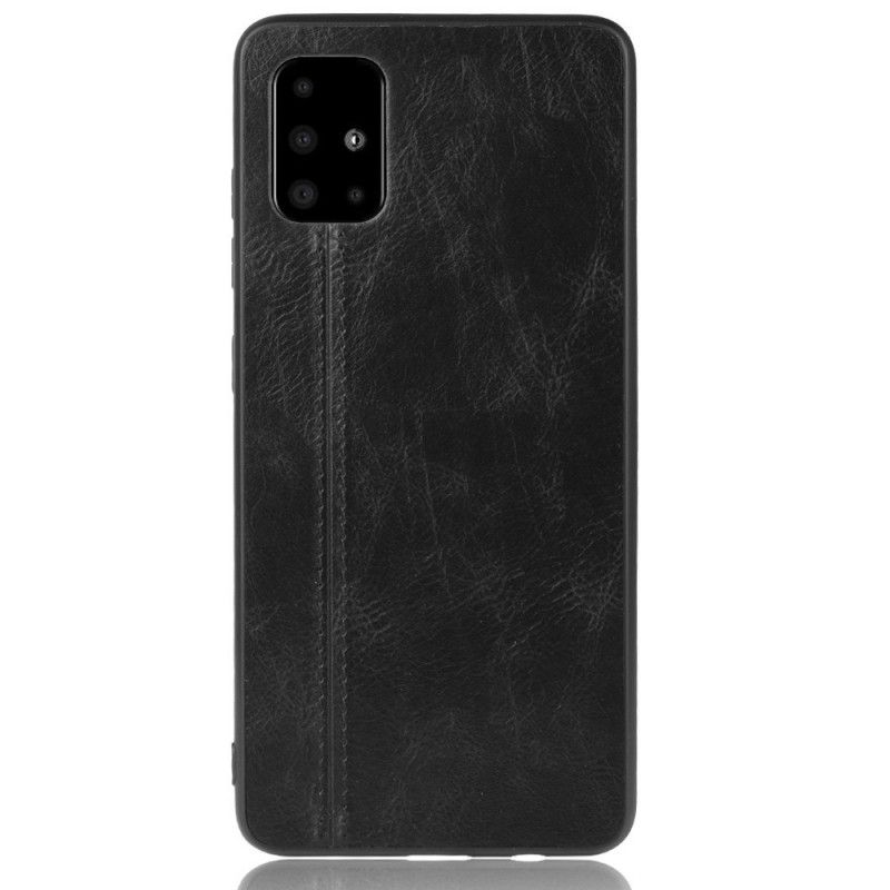 Etui Samsung Galaxy S20 Plus / S20 Plus 5G Czerwony Czarny Efekt Szytej Skóry