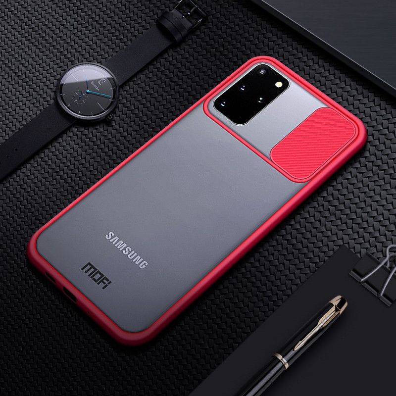 Etui Samsung Galaxy S20 Plus / S20 Plus 5G Czerwony Czarny Osłona Modułu Foto Mofi Etui Ochronne