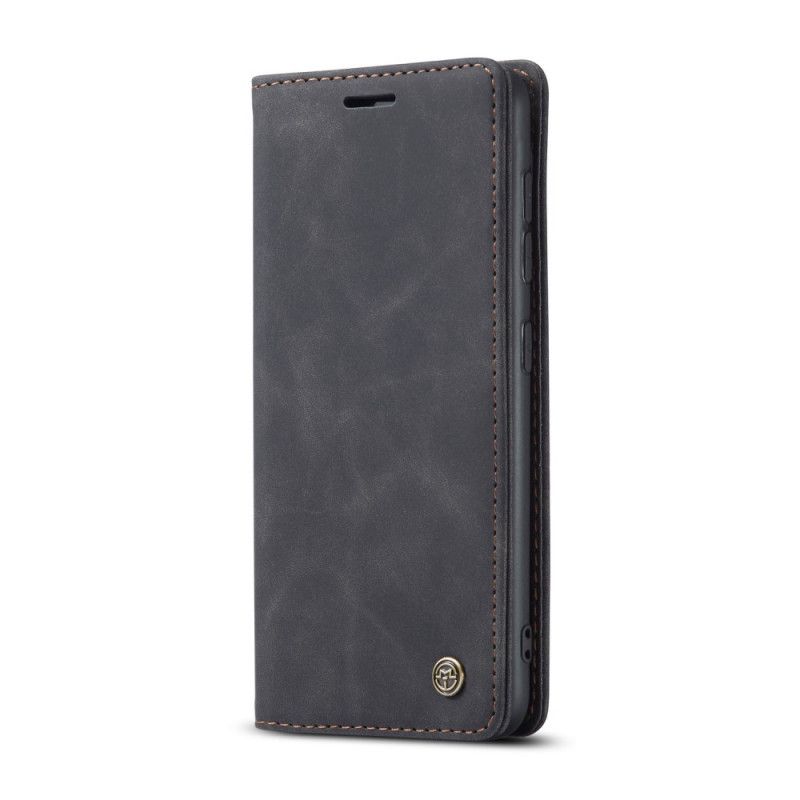 Flip Kotelot Samsung Galaxy S20 Plus / S20 Plus 5G Granatowy Czarny Etui Z Imitacji Skóry Etui Ochronne