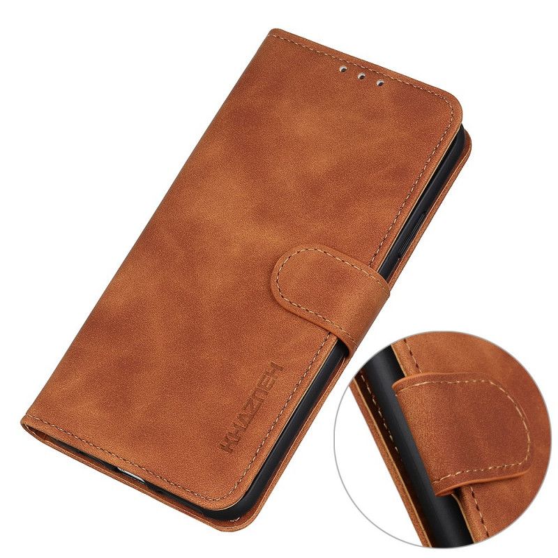 Etui Folio Do Oppo A74 4g Khazneh Efekt Vintage Skóry