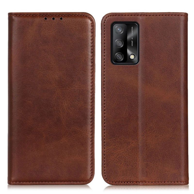 Flip Kotelot Oppo A74 4g Skóra Dwoina Elegancja Etui Ochronne