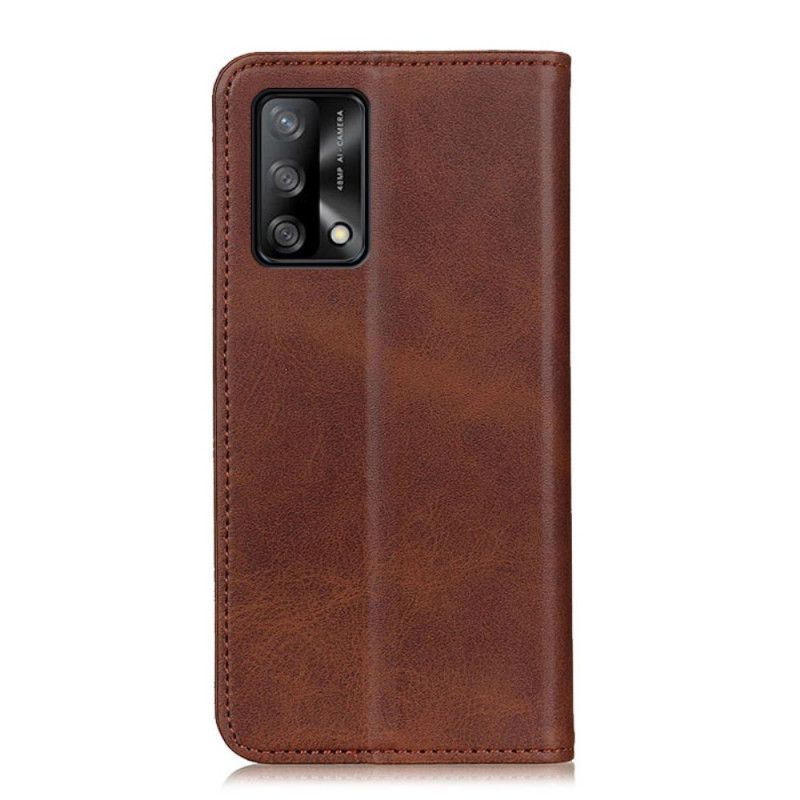 Flip Kotelot Oppo A74 4g Skóra Dwoina Elegancja Etui Ochronne