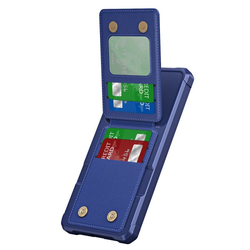 Etui Do Samsung Galaxy S25 5g Metaliczny Uchwyt Na Karty I Stojak