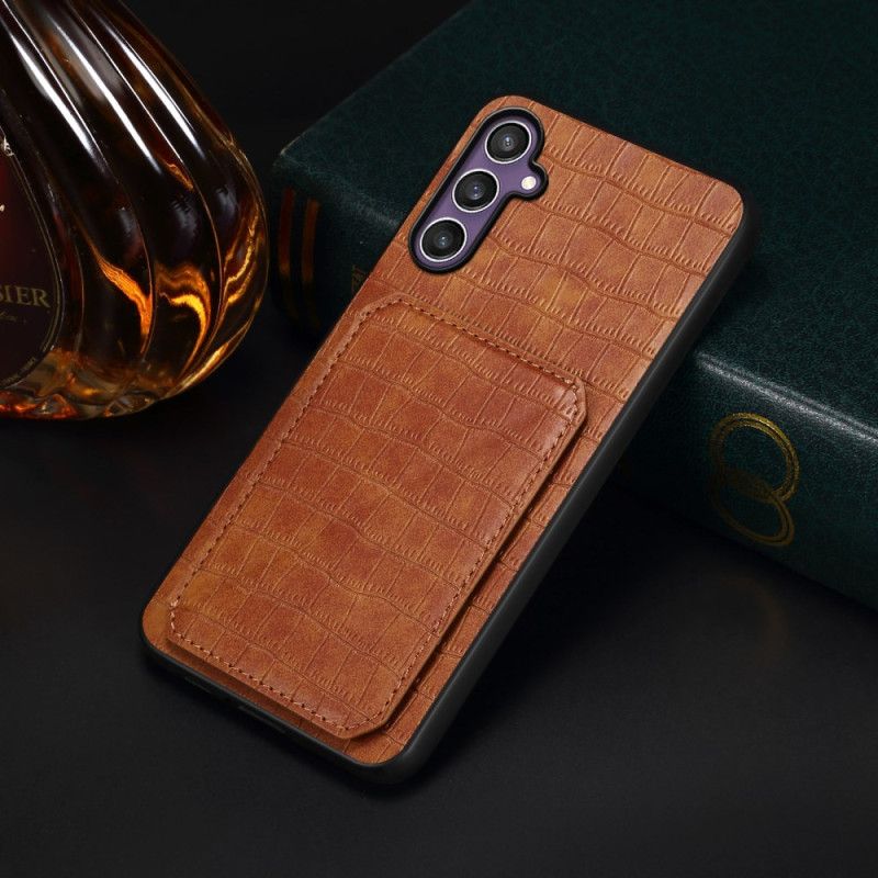 Etui Do Samsung Galaxy S25 5g Etui Na Karty Z Fakturą Krokodyla