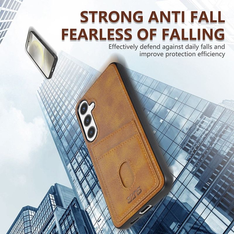 Etui Do Samsung Galaxy S25 5g Teksturowany Skórzany Uchwyt Na Karty