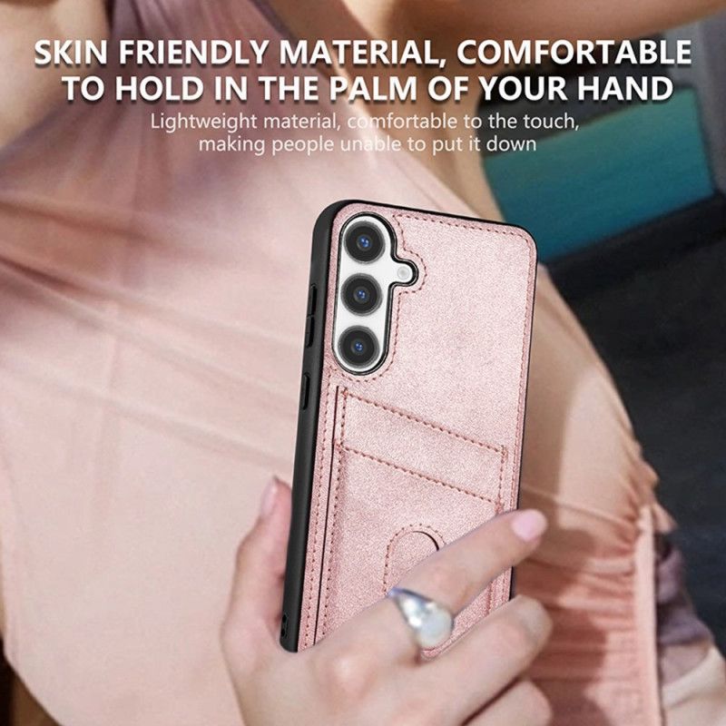 Etui Do Samsung Galaxy S25 5g Teksturowany Skórzany Uchwyt Na Karty