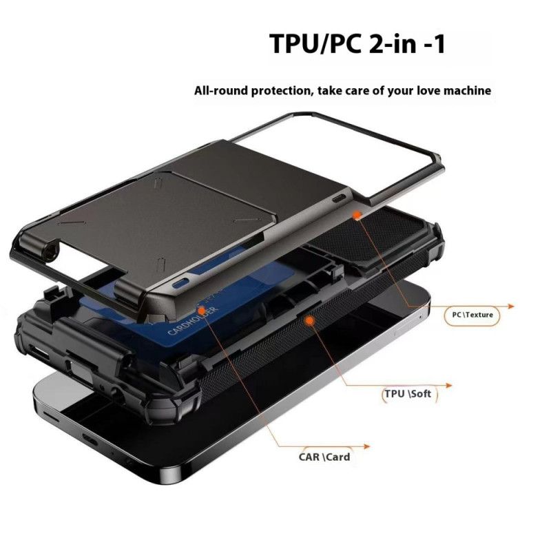 Etui Do Samsung Galaxy S25 5g Zintegrowany Uchwyt Na Karty