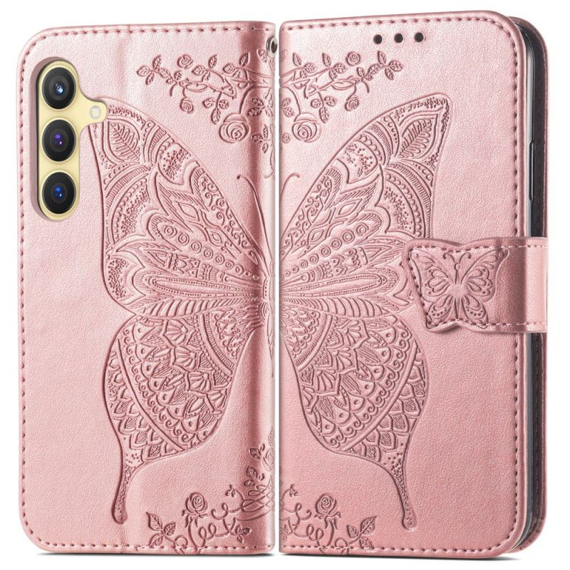 Etui Folio Do Samsung Galaxy S25 5g Barokowy Motyl