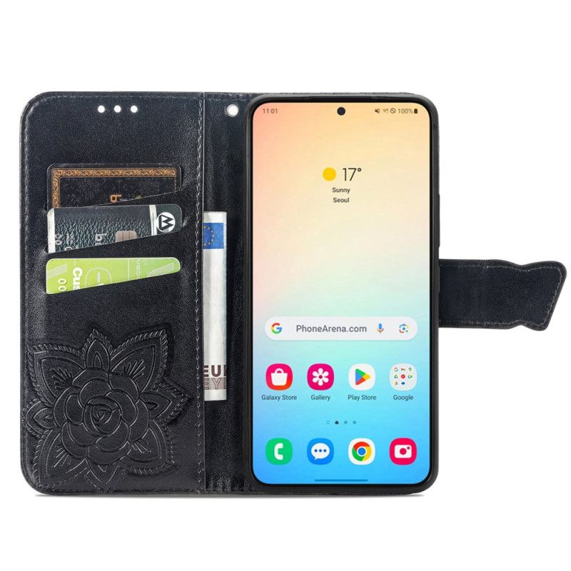 Etui Folio Do Samsung Galaxy S25 5g Barokowy Motyl
