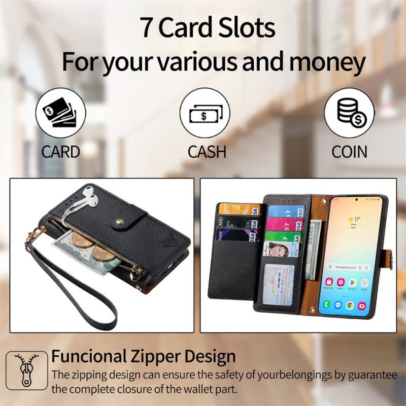 Etui Folio Do Samsung Galaxy S25 5g Blokada Rfid Z Motywem Serca