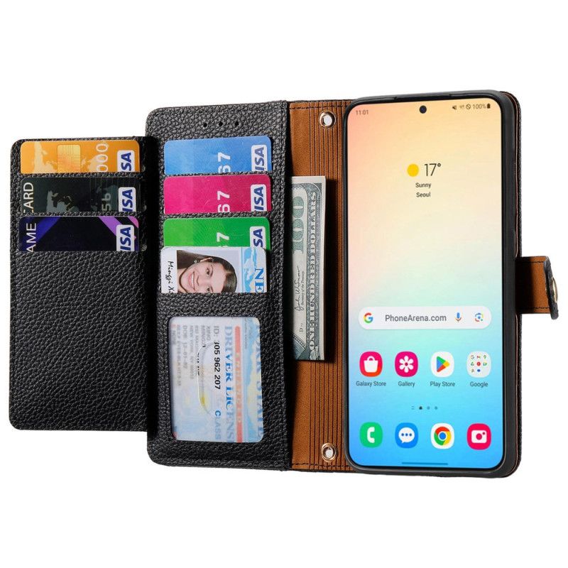 Etui Folio Do Samsung Galaxy S25 5g Blokada Rfid Z Motywem Serca