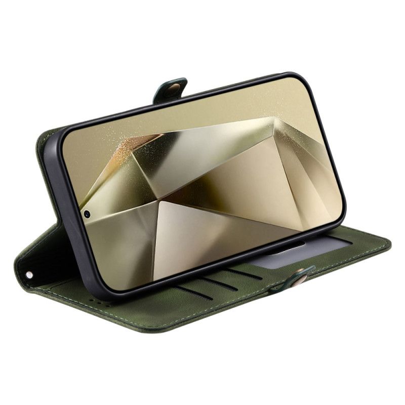 Etui Folio Do Samsung Galaxy S25 5g Efekt Zamszu W Mandali