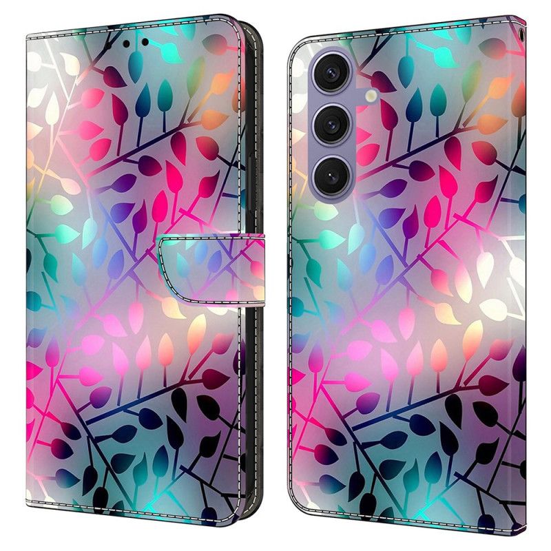 Etui Folio Do Samsung Galaxy S25 5g Klon Liście