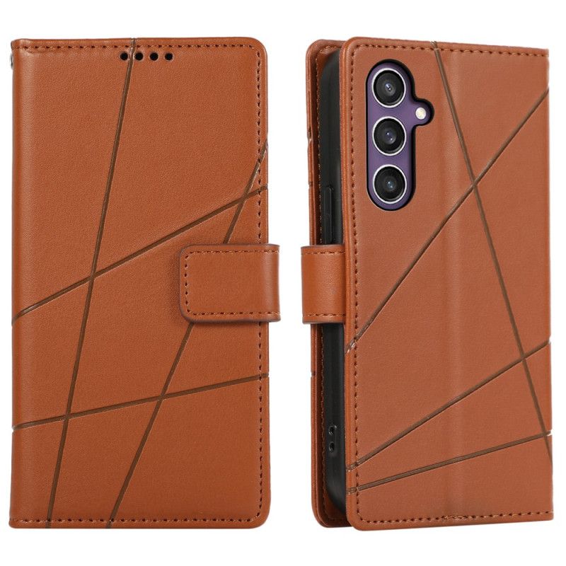 Etui Folio Do Samsung Galaxy S25 5g Linie I 3 Uchwyty Na Karty