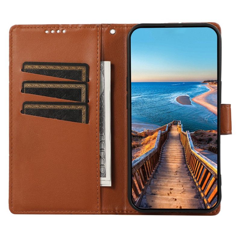 Etui Folio Do Samsung Galaxy S25 5g Linie I 3 Uchwyty Na Karty