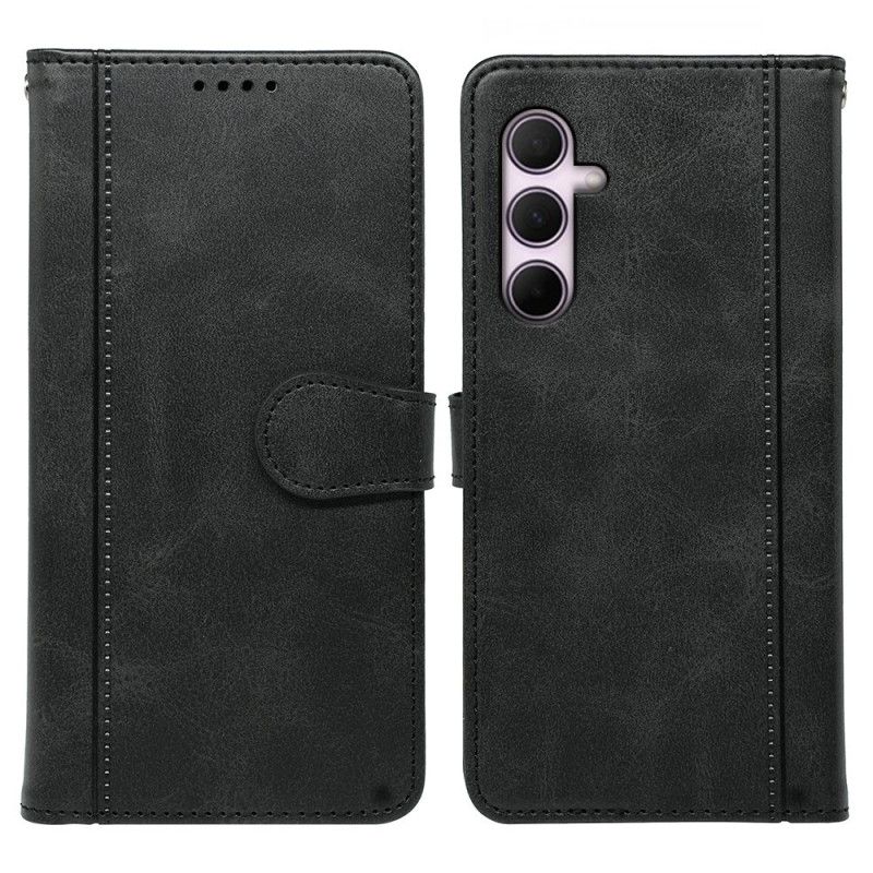 Etui Folio Do Samsung Galaxy S25 5g Wzór Imitujący Zamsz