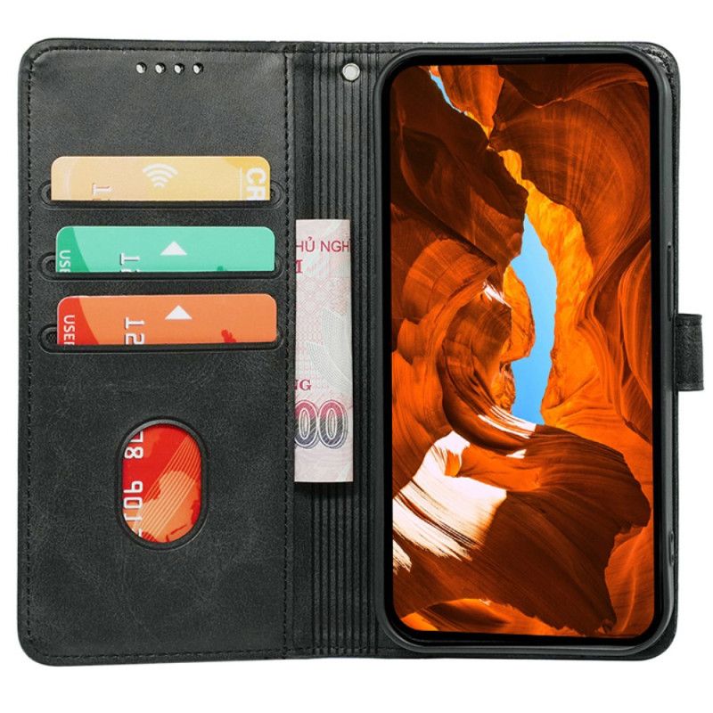 Etui Folio Do Samsung Galaxy S25 5g Wzór Imitujący Zamsz