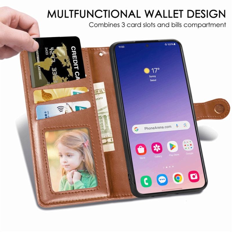 Etui Folio Do Samsung Galaxy S25 5g Zapięcie Magnetyczne