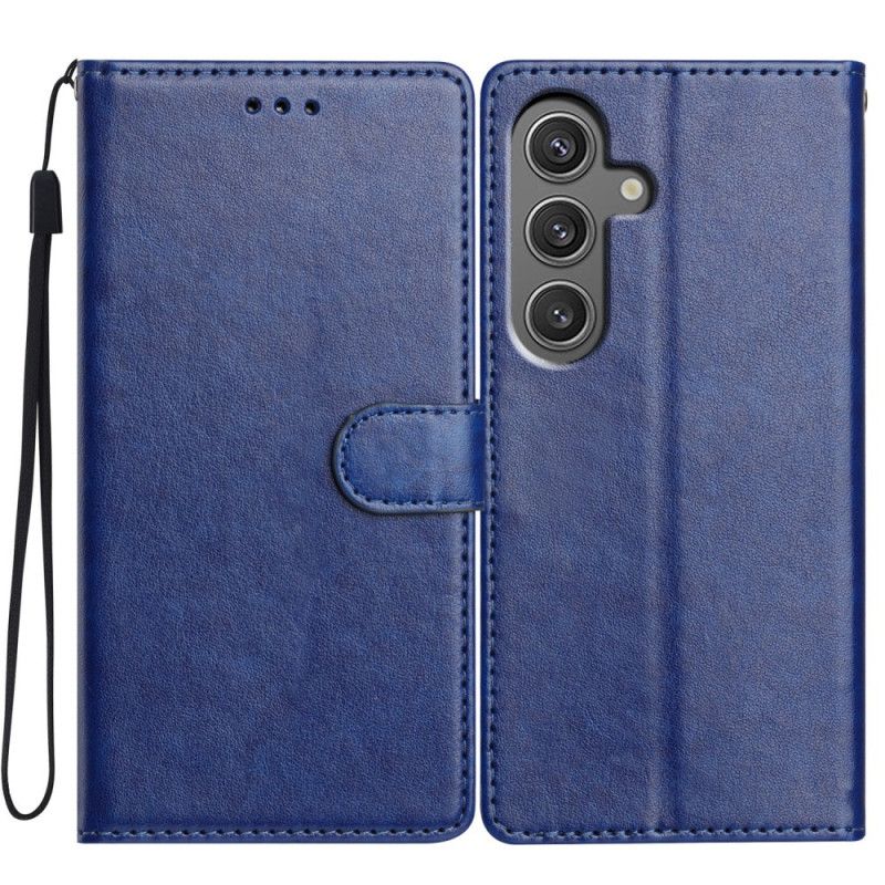 Etui Folio Samsung Galaxy S25 5g Gładka Skóra Ekologiczna