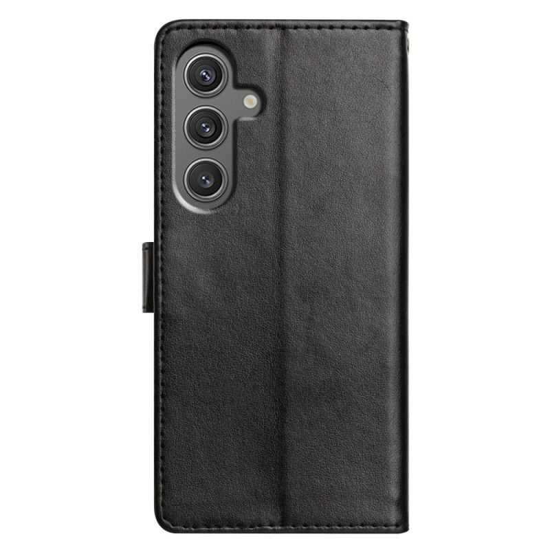Etui Folio Samsung Galaxy S25 5g Gładka Skóra Ekologiczna