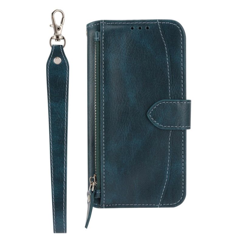 Etui Folio Samsung Galaxy S25 5g Kieszeń Na Zamek Pasek I Pasek Na Ramię Etui Ochronne