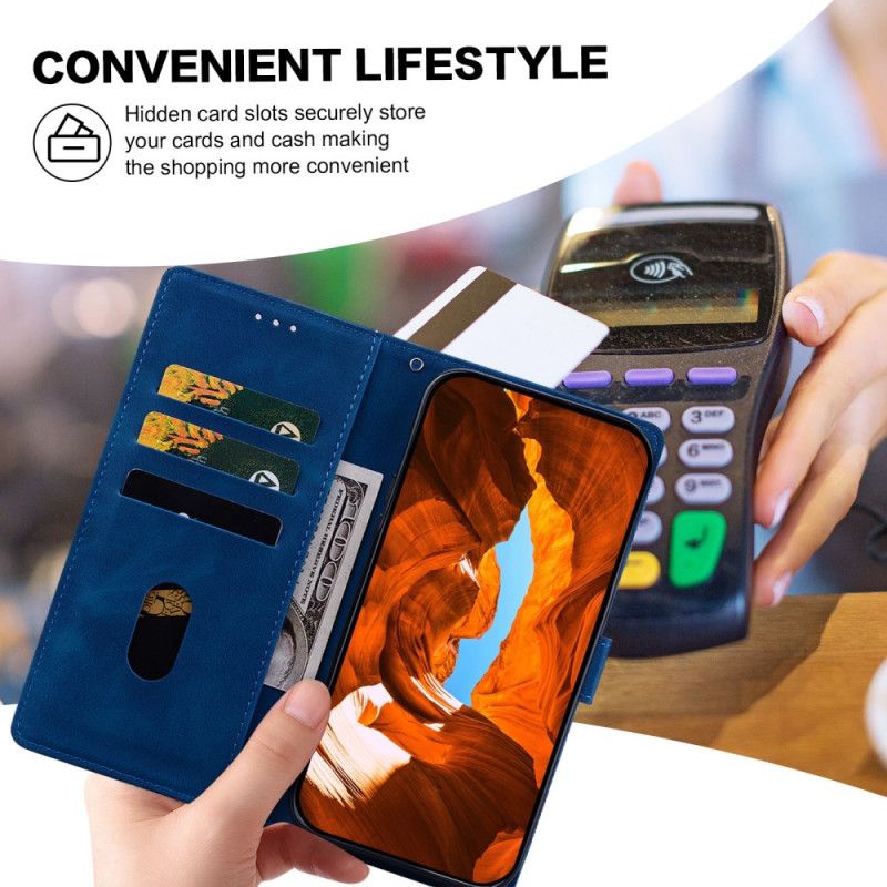 Etui Folio Samsung Galaxy S25 5g Kwiatowy Wzór Koronki Etui Ochronne