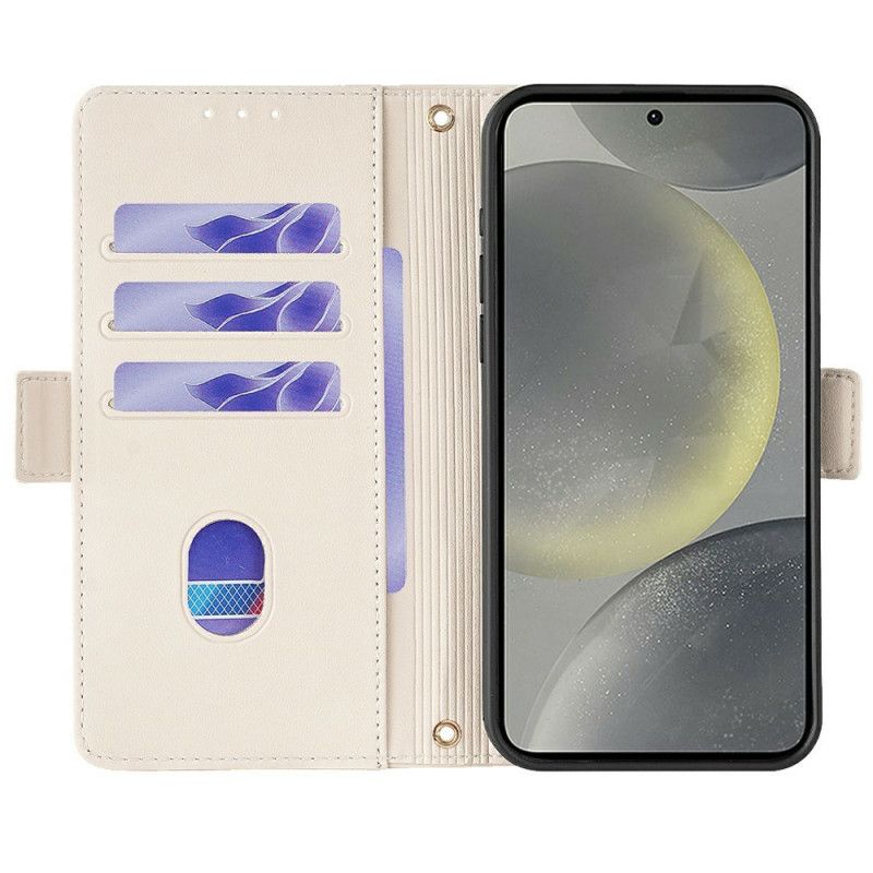 Etui Folio Samsung Galaxy S25 5g Metalowe Zapięcie Paska Etui Ochronne