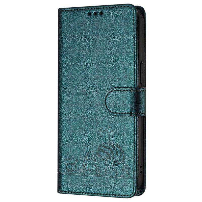 Etui Folio Samsung Galaxy S25 5g Ochrona Rfid Kot W Kształcie Sceny