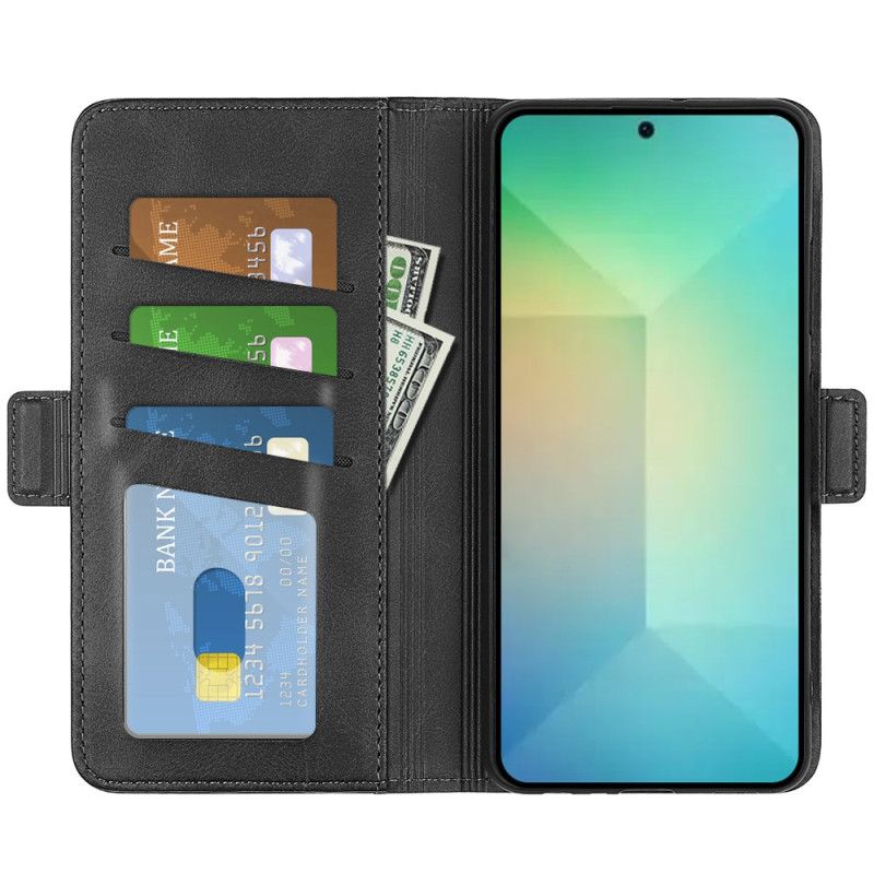 Etui Folio Samsung Galaxy S25 5g Podwójne Zapięcie Etui Ochronne