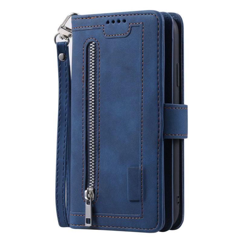 Etui Folio Samsung Galaxy S25 5g Portfel Z 9 Przegródkami Na Karty I Smyczką