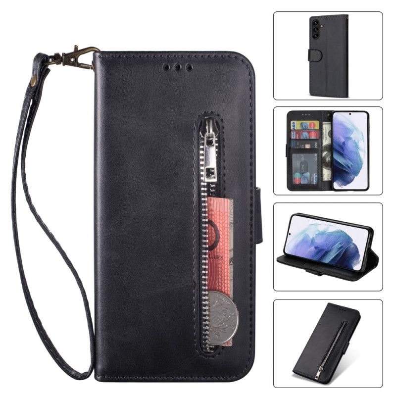 Etui Folio Samsung Galaxy S25 5g Portmonetka Na Monety Z Paskiem