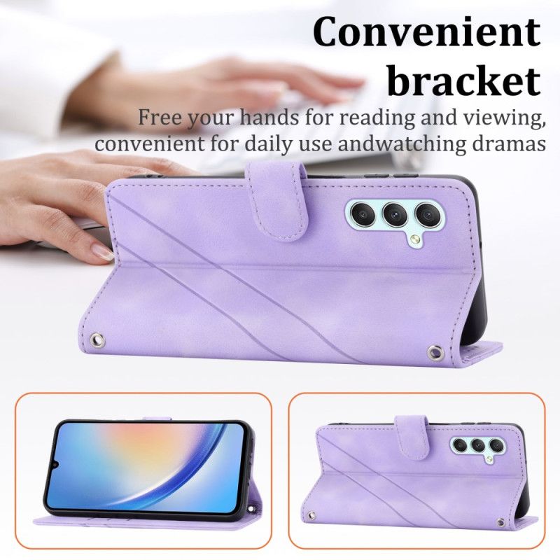 Etui Folio Samsung Galaxy S25 5g Smycz W Paski