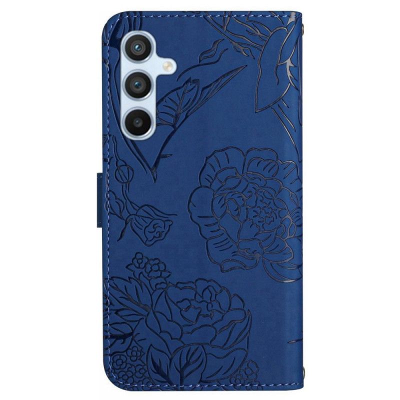Etui Folio Samsung Galaxy S25 5g Wzór Motyla Z Paskiem