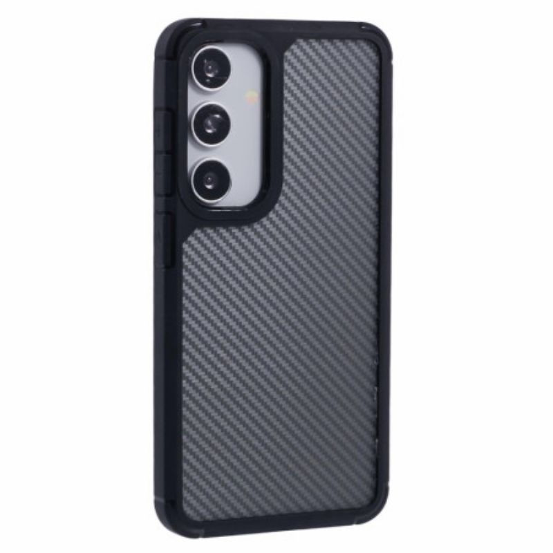 Etui Samsung Galaxy S25 5g Przezroczysta Faktura Włókna Węglowego