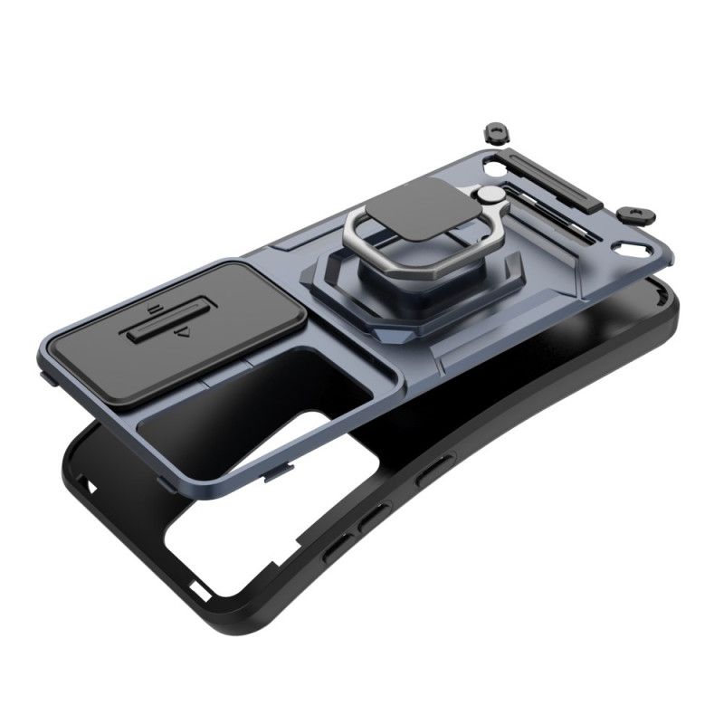 Etui Samsung Galaxy S25 5g Wytrzymałe Etui Pierścieniowe Z Osłona Na Aparat Etui Ochronne