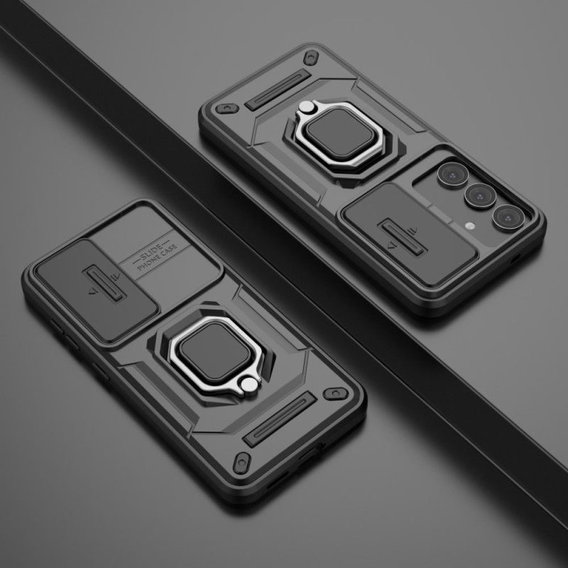 Etui Samsung Galaxy S25 5g Wytrzymałe Etui Pierścieniowe Z Osłona Na Aparat Etui Ochronne