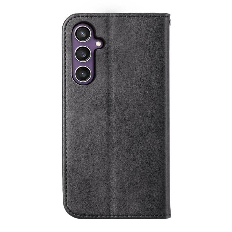 Flip Kotelot Samsung Galaxy S25 5g Etui Na Telefon Tekstura Skóry Cielęcej