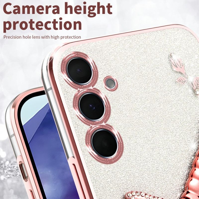 Futerały Samsung Galaxy S25 5g Etui Na Telefon Ze Stojakiem Kadem Dragonfly