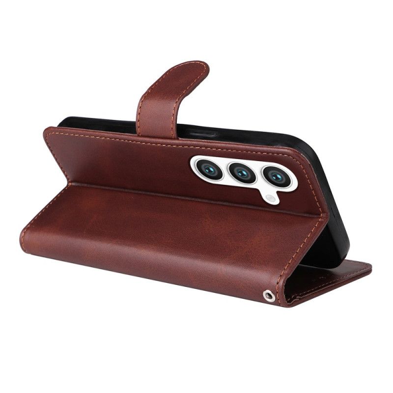 Pokrowce Samsung Galaxy S25 5g Enkay Etui Ze Sztucznej Skóry Z Hartowanym Szkłem